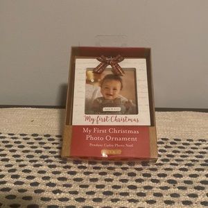 My first Christmas photo ornament